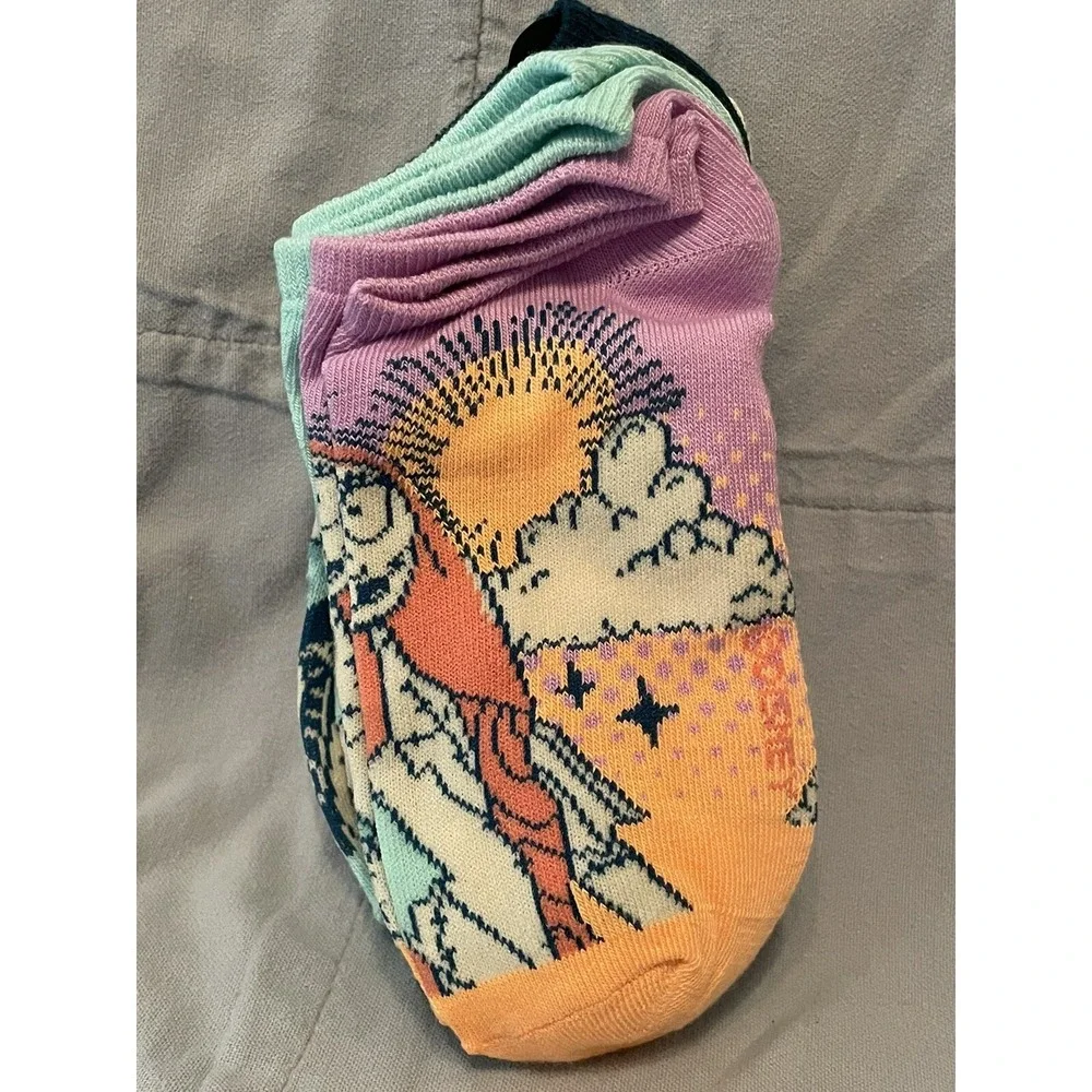 NEW Disney The Nightmare Before Christmas‎ Ladies 5 Pair No Show Socks Size 4-10